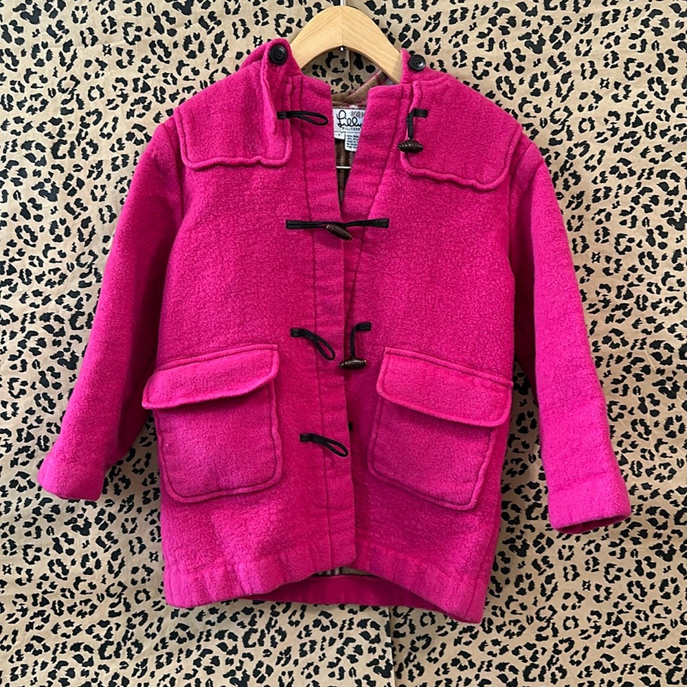 Lilly Pulitzer Girls Pink Wool Coat